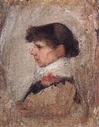 John William Waterhouse Head of a Model painting